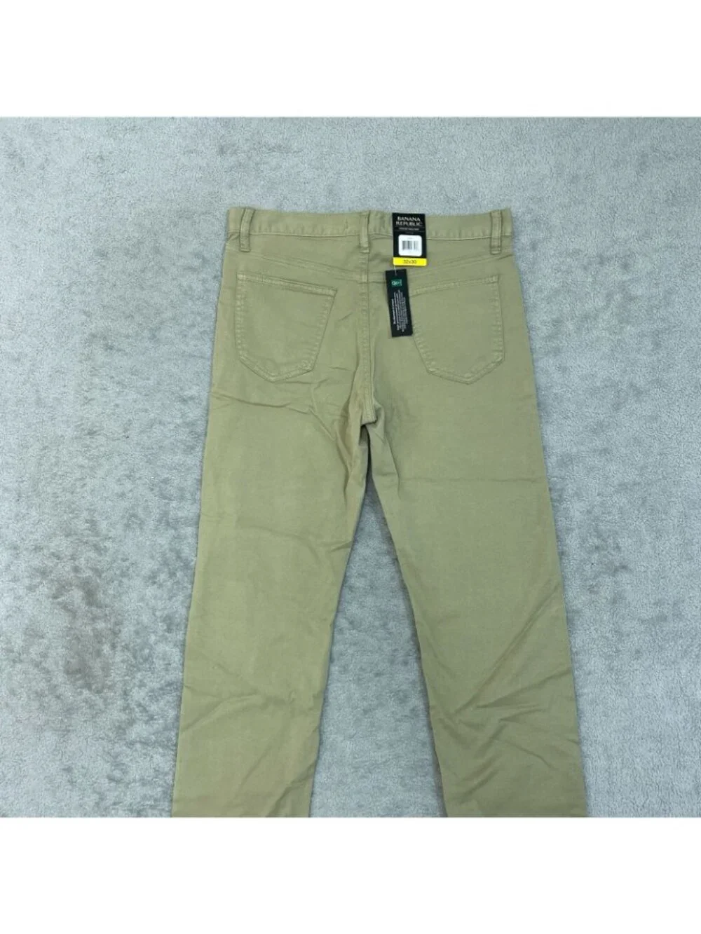 NWT Banana Republic Men's 32x30 Tan 5 Pocket Twill Slim Fit Pants Cotton Blend